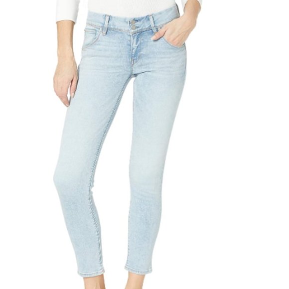 Women's Collin Mid-Rise Slim Crop Pocket Jeans
